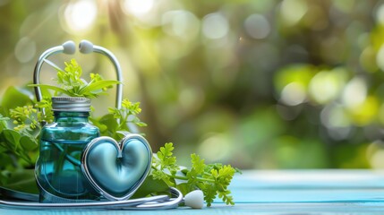 National Public Health Day, public health symbols, ample copy space