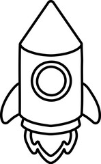 Space rocket illustration