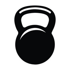 kettlebells silhouette vector art