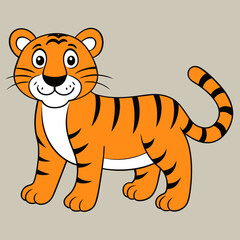 Tiger vector art illustration