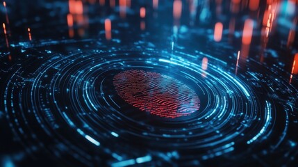 Digital fingerprint scanning technology for secure identity verification and access control in financial transactions