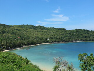 tropical sea ​​view background in sunny weather