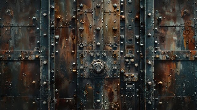 A steam punk inspired industrial background texture