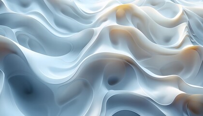 Obraz premium Abstract wavy background in white and blue