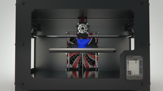 Technological Concept Digital Industry Laboratory Manufacturing Innovative And Creative Futuristic Model Of The Human Hand Designed By The Computer Engineering And Printed In The 3d Printer Device