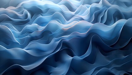 Obraz premium Abstract blue and white wavy background