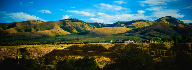 Pocatello Gate City in Idaho, USA: The Beautiful Summer Landscape of the Gateway to the Pacific...