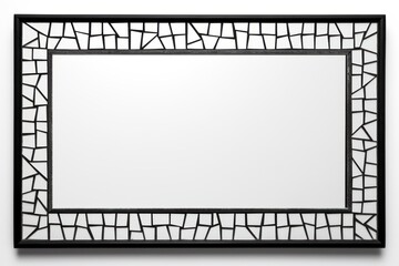 Black backgrounds mirror frame.