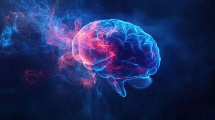 Obraz premium Abstract Brain Illustration