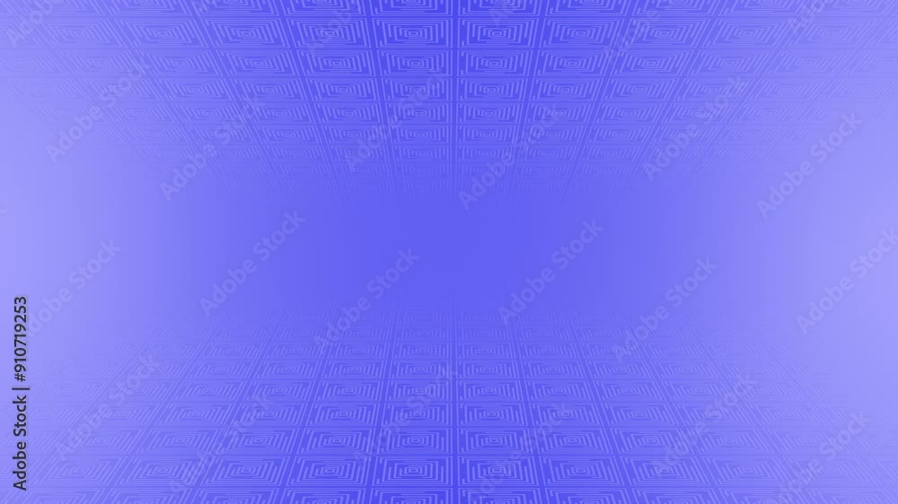Aufkleber blue color 3d space with abstract box pattern futuristic geometrical background