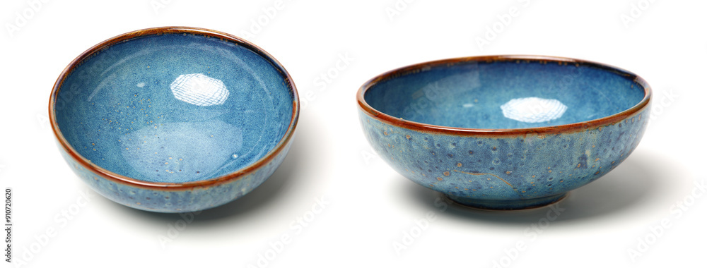 Poster bowl of china on white background