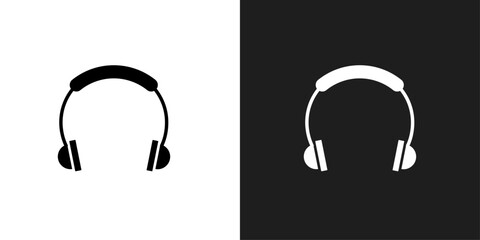 Headset icon line art vector
