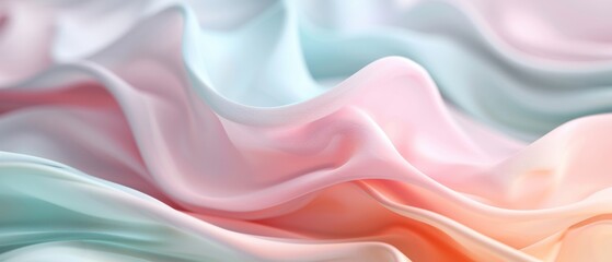 Serene Pastel Waves: Tranquil Flowing Patterns in Soft Hues