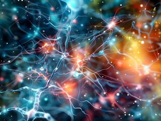 Abstract Neural Network Illustration.