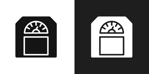 Scale icon line art vector