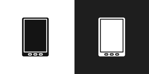 Tablet icon line art vector