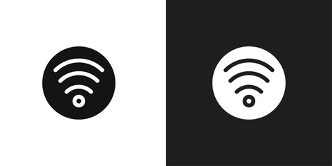 Wifi icon line art vector