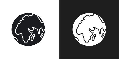 World icon line art vector © Petsscouts