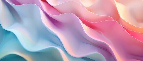 Obraz premium Serene Pastel Gradient Bliss in High- for Tranquil Designs