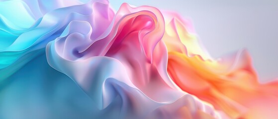 Obraz premium Serene Pastel Gradient Background in for Design Projects