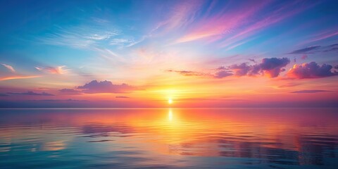 Obraz premium Pastel gradient background of a calming sunset or sunrise, sunset, sunrise, abstract, background, pastel, gradient, colors