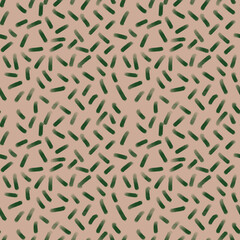 beige and green abstract doodle pattern oil paint