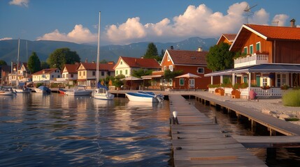 Fototapeta premium view of the old town