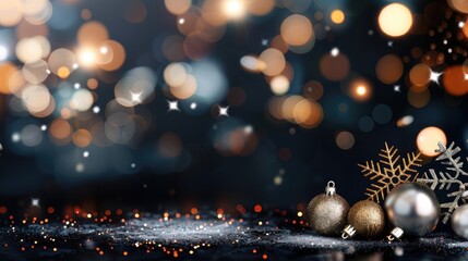 Elegant minimalist Christmas wallpaper for sale in festival with twinkling stars, vector style.