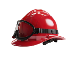 Firefighter helmet isolated on a white background