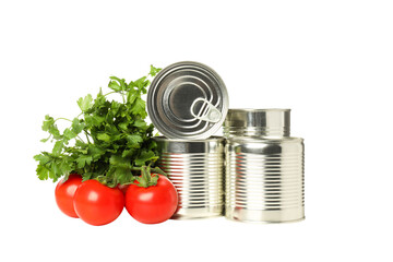 PNG, canned tomatoes, isolated on white background.