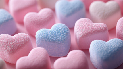 Obraz premium Soft pastel marshmallows texture