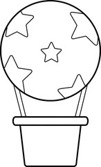 a cute balloon flying in the sky