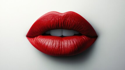Obraz premium Close-up of Red Lips