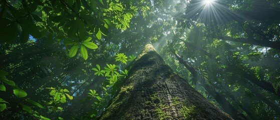 Enchanted Forest - Majestic Trees and Sunlit Canopy in High Definition
