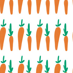 seamless pattern of carrot for fabric product