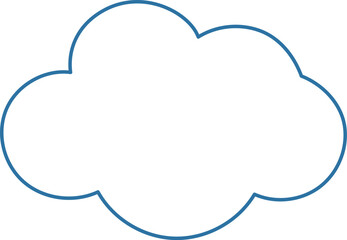 Obraz premium a round sky blue cloud