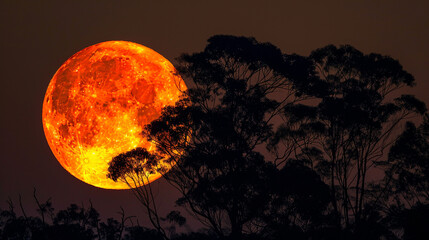 moon in the night sky