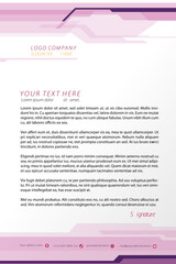 Professional business letterhead modern minimalist style template design template in color. Ideal for both print, web media, business flyer, brochure, website, magazine cover.