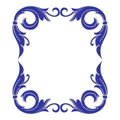 Frame Vintage Ornament. Border Luxury Element Suitable for wedding invitation cards label.