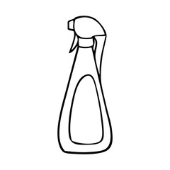 deodorant outline vector illustration