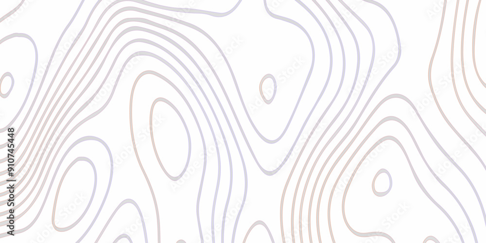 Poster abstract design seamless pattern with line topographic map. geographic mountain relief. retro topogr