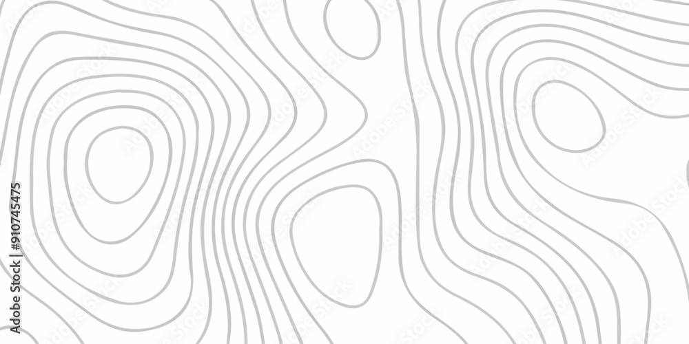 Poster Abstract design seamless pattern with line topographic map. geographic mountain relief. retro topographic map. geographic contour map grid backdrop paper texture. terrain path isolated on background.	