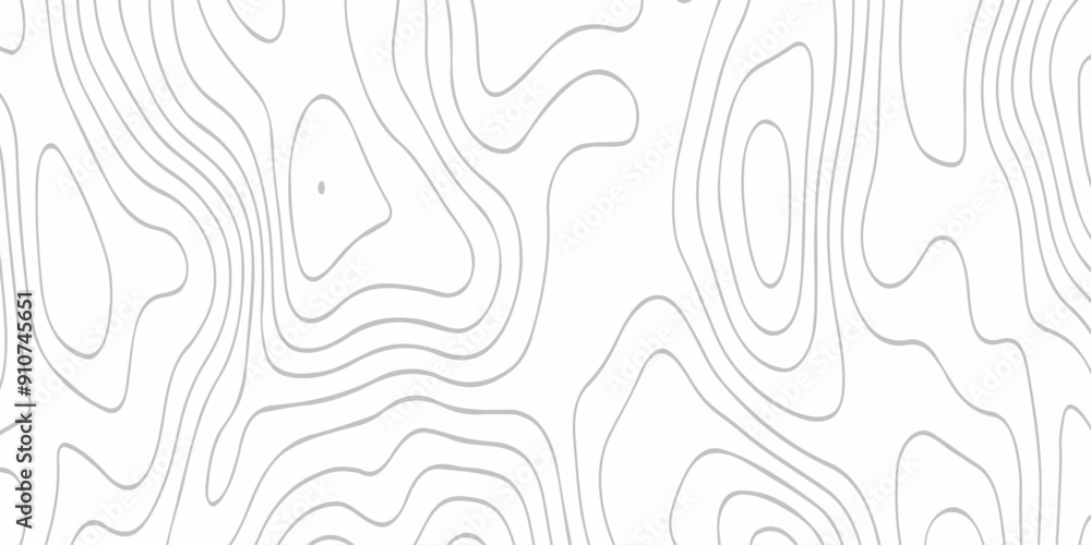 Poster abstract design seamless pattern with line topographic map. geographic mountain relief. retro topogr