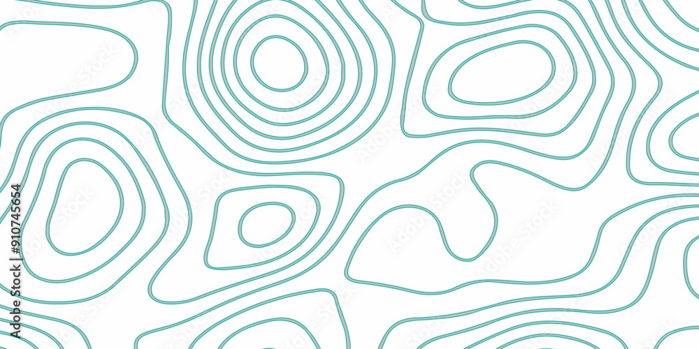 Poster abstract design seamless pattern with line topographic map. geographic mountain relief. retro topogr