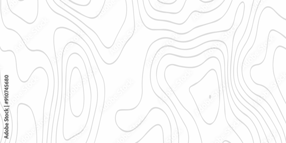 Poster abstract design seamless pattern with line topographic map. geographic mountain relief. retro topogr