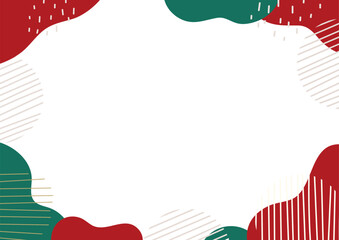 シンプルでポップなクリスマスイメージのフレーム