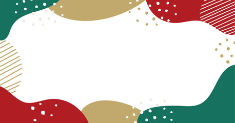 シンプルでポップなクリスマスイメージのフレーム