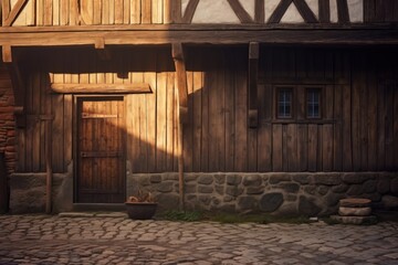 Town friendly medival wooden.