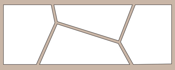 4 photo collage template. vector illustration, new collections