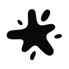 Obraz premium stain solid icon vector design in trendy style